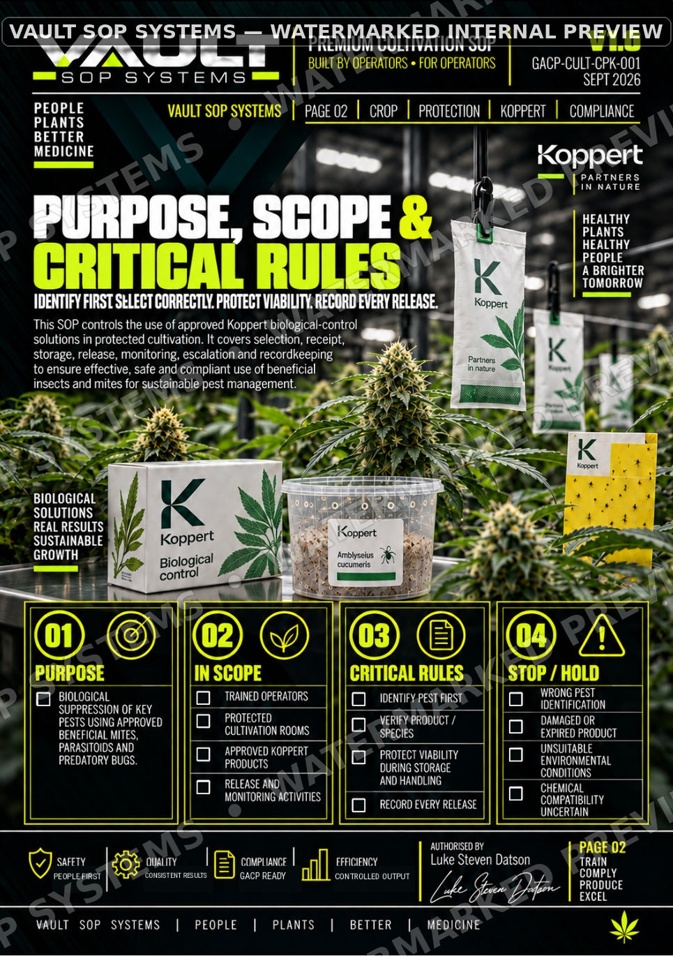 Watermarked page 2 preview of Koppert Biological Control SOP