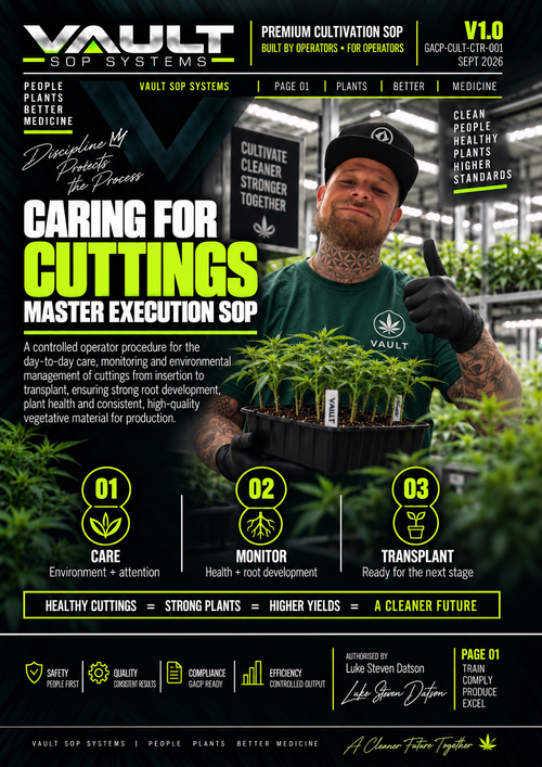 VAULT SOP Systems GACP Caring for Cuttings Master Execution SOP