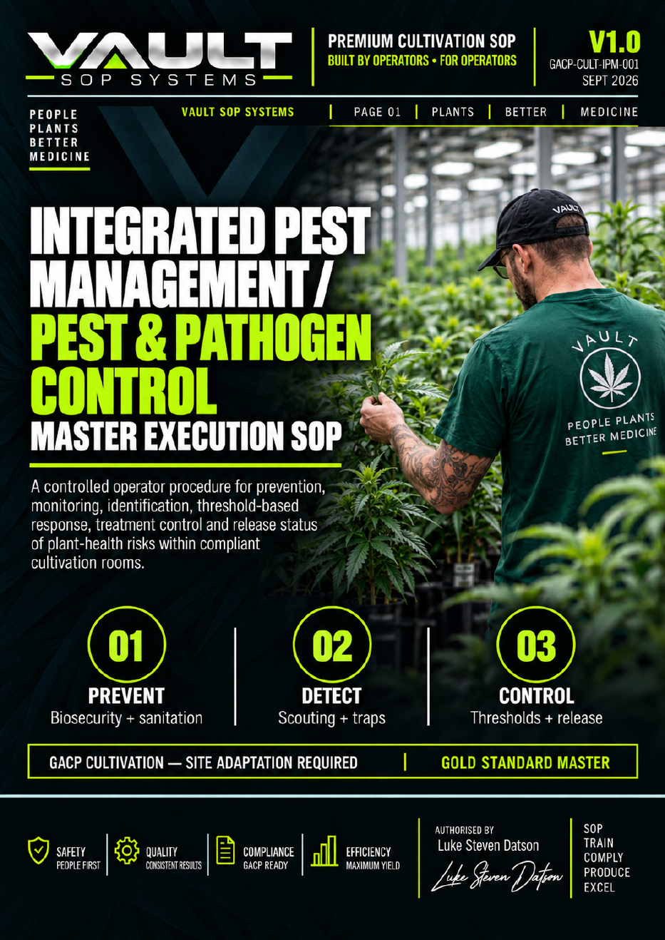 GACP Integrated Pest Management and Pest Pathogen Control master SOP