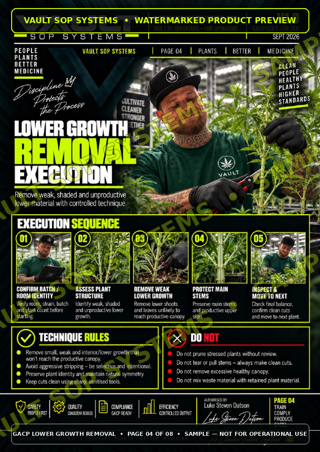 Watermarked internal sample page from Lower Growth Removal, page 4 of 8